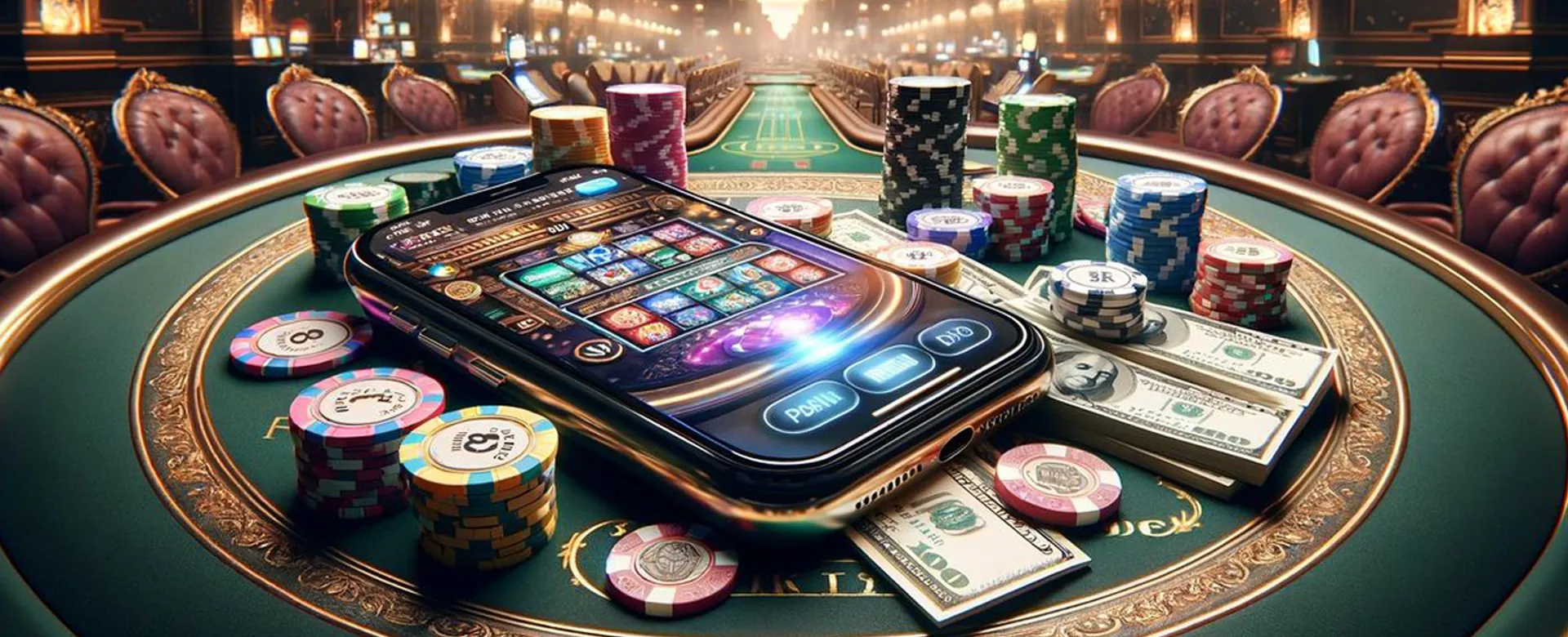 Dynamic background of 747.bet live online casino with exciting games